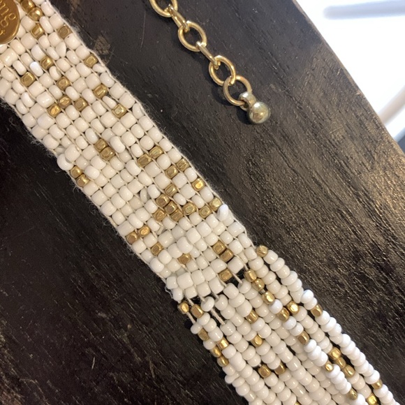 White gold beaded necklace multi strand 30-38” - Picture 9 of 10